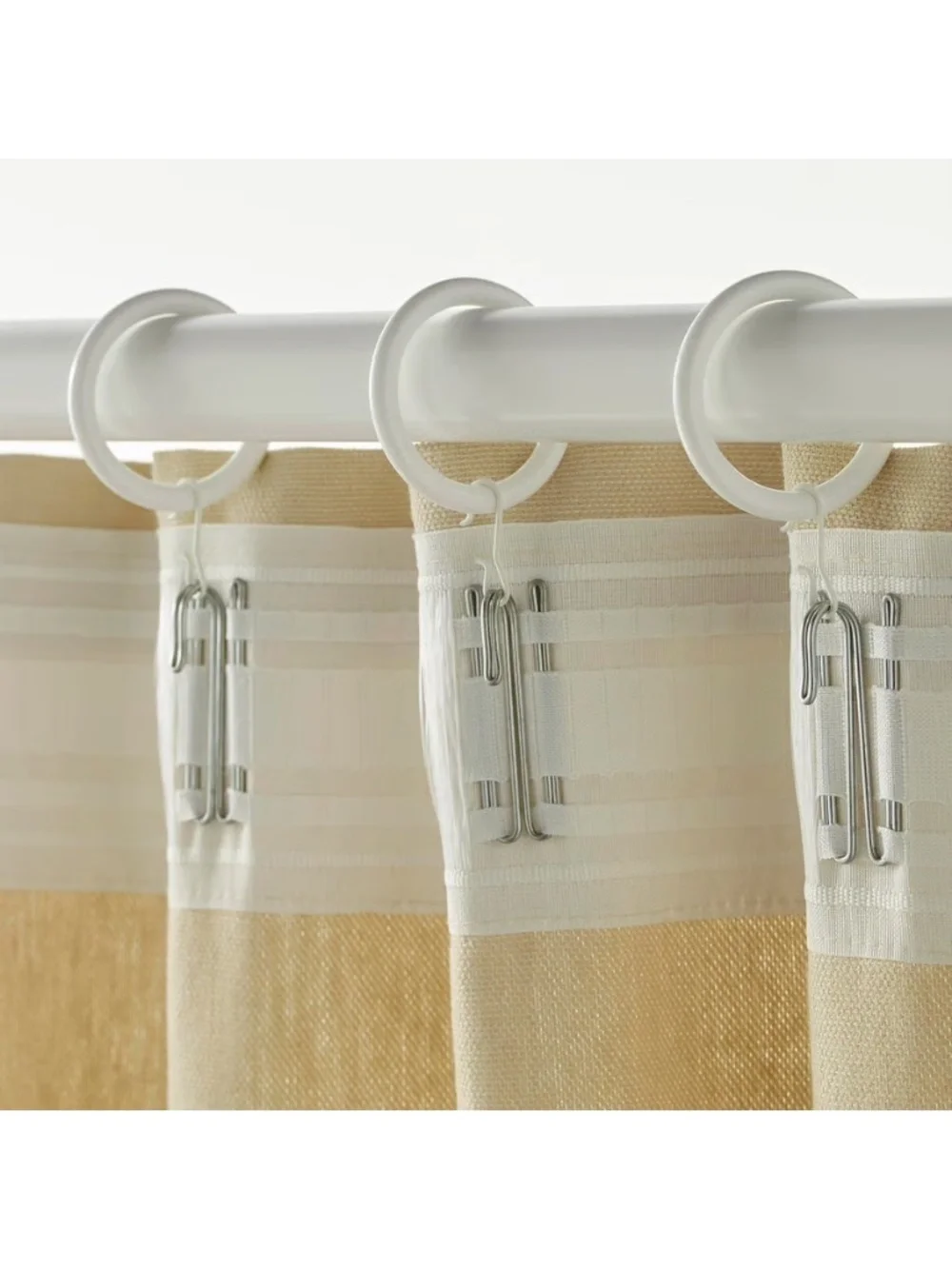 IKEA SYRLIG curtain rings with clips and hooks - 2 packs